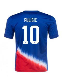 Billige Forente Stater Christian Pulisic #10 Bortedrakt Copa America 2024 Kortermet